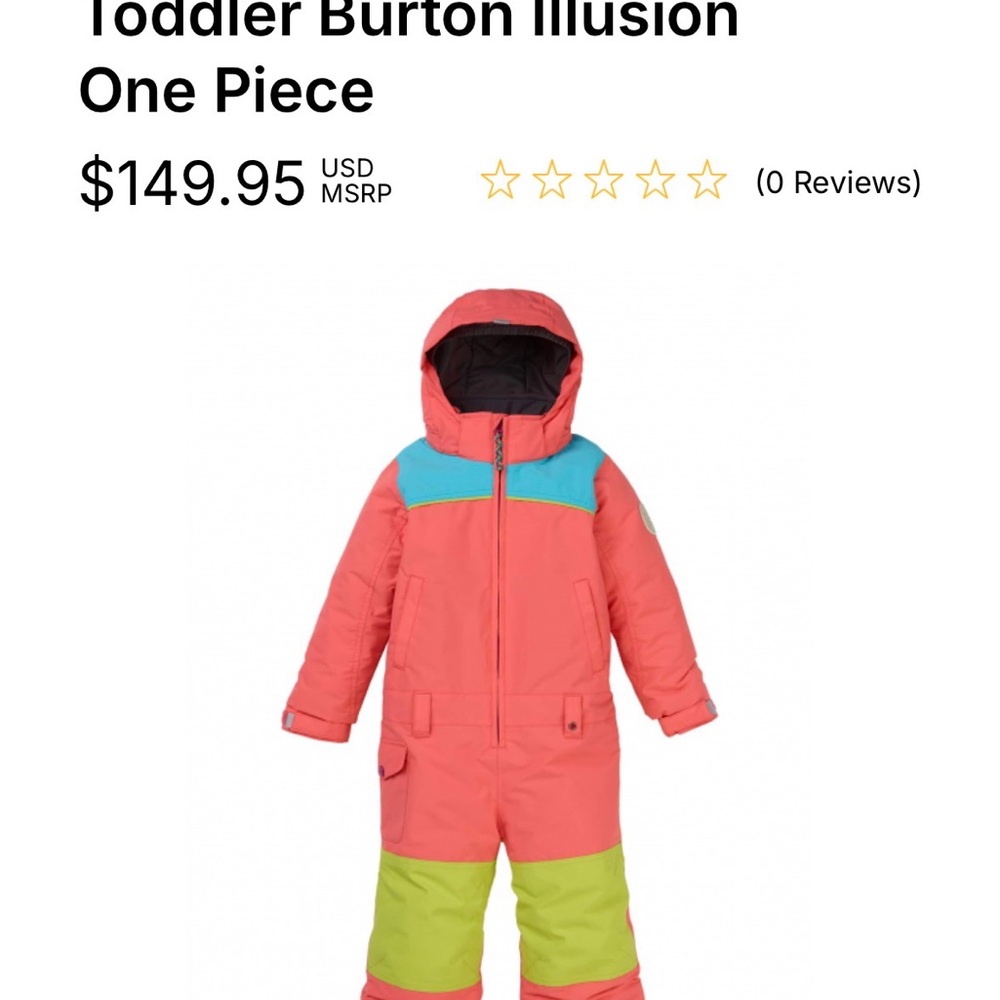 Toddler Burton snow suit